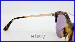 New Tom Ford Adrenne sunglasses FT0517/S 56Z 55mm Havana Gold Mirror AUTHENTIC