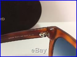 New Tom Ford Arabella TF511 53W Orange/Blue Gradient Womens Sunglasses Authentic