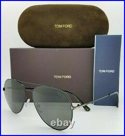 New Tom Ford Aviator sunglasses FT0636-K/S 01D 62 Black Grey Polarized GENUINE