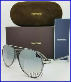 New Tom Ford Aviator sunglasses FT0637-K/S 20C 62 Silver Silver Mirror Gradient