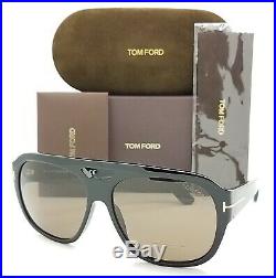 New Tom Ford Bachardy-02 sunglasses FT0630/S 01J 61mm Shiny Black Brown GENUINE