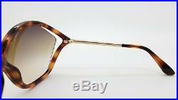 New Tom Ford Bella sunglasses FT0529/S 53F 71mm Havana Brown Gradient AUTHENTIC