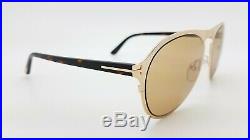 New Tom Ford Bradburry sunglasses TF0525 28E 56mm Gold Brown AUTHENTIC McQueen