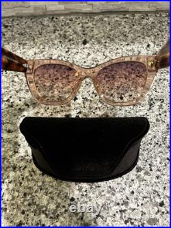 New Tom Ford Cara Tf940 72g Women Pink Brown Cat Eye Sunglasses