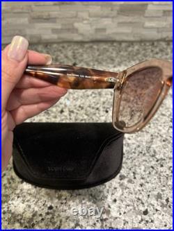 New Tom Ford Cara Tf940 72g Women Pink Brown Cat Eye Sunglasses