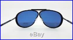 New Tom Ford Cedric Aviator sunglasses TF0509 02V 65mm Black Blue AUTHENTIC 509