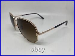 New Tom Ford Clark TF 823 28F Brown Sunglasses 59-14-140mm