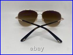 New Tom Ford Clark TF 823 28F Brown Sunglasses 59-14-140mm