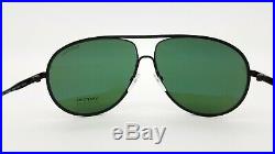 New Tom Ford Cliff sunglasses FT0450/S 02N 61mm Black Green AUTHENTIC Aviator