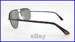 New Tom Ford Cole Aviator sunglasses TF0285 52F 61mm Gunmetal Grey AUTHENTIC 285
