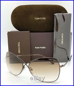 New Tom Ford Colette sunglasses TF0250 48F 63mm Brown Gradient AUTHENTIC Aviator