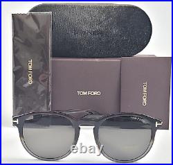 New Tom Ford Dante Tf834 56a Dark Havana Fade/grey Lens Authent Sunglasses 52-21