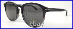New Tom Ford Dante Tf834 56a Dark Havana Fade/grey Lens Authent Sunglasses 52-21