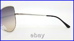 New Tom Ford Elise sunglasses FT0569/S 16B 65mm Silver Grey Gradient Butterfly