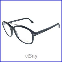 New Tom Ford FT 5454 002 Matte Black Plastic Aviator Eyeglasses 52mm