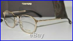 New Tom Ford FT 5476 28E Eyeglasses Rose Gold Havana Frame Clip Sunglasses 50mm