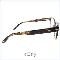 New Tom Ford FT 5535B 056 Beige Havana Plastic Square Eyeglasses 54mm