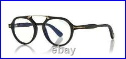 New Tom Ford FT 5561 63D Gold Black Real Horn Eyeglasses Private Collection N. 15