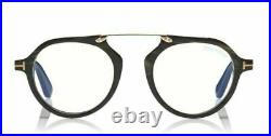 New Tom Ford FT 5561 63D Gold Black Real Horn Eyeglasses Private Collection N. 15