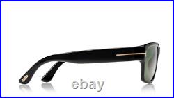 New Tom Ford FT0445 Mason Square Men's Sunglasses 01N Shiny Black 56mm