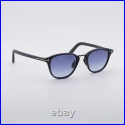 New Tom Ford FT1049-D 02W Matte Black/Blue Gradient 50-21-145 Sunglasses