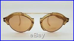 New Tom Ford Farrah Oval sunglasses FT0631/S 45E 49mm Champagne Gold AUTHENTIC