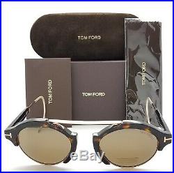 New Tom Ford Farrah Oval sunglasses TF0631 52J 49mm Havana Brown AUTHENTIC FT631