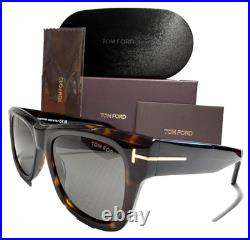 New Tom Ford Finn-02 Tf1304 52a Dark Havana/grey Lens Authentic Sunglasses 53-20