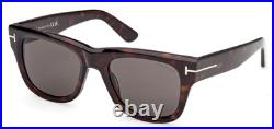 New Tom Ford Finn-02 Tf1304 52a Dark Havana/grey Lens Authentic Sunglasses 53-20