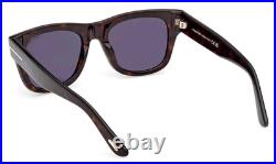 New Tom Ford Finn-02 Tf1304 52a Dark Havana/grey Lens Authentic Sunglasses 53-20
