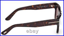 New Tom Ford Finn-02 Tf1304 52a Dark Havana/grey Lens Authentic Sunglasses 53-20