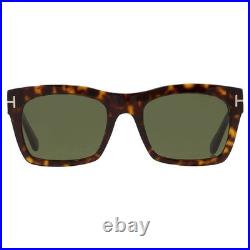 New Tom Ford Ft1062 52n Dark Havana/green Authentic Sunglasses 56-21-145