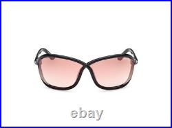 New Tom Ford Ft1069 01z Shiny Black/violet Gradient Mirror Authentic Sunglasses