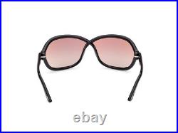 New Tom Ford Ft1069 01z Shiny Black/violet Gradient Mirror Authentic Sunglasses