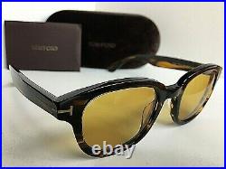 New Tom Ford Garett TF 538 TF538 50E 49mm Havana Men's Sunglasses Italy