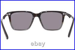 New Tom Ford Garrett Tf862 56c Havana Gunmetal/blue Grey Lens Sunglasses 56-17