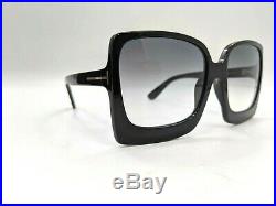 New Tom Ford Katrine Soft Squared Sunglasses in Black FT0617-BBL1037R3