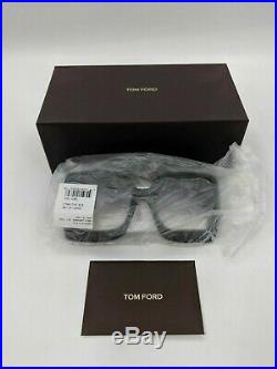 New Tom Ford Katrine Soft Squared Sunglasses in Black FT0617-BBL1037R3
