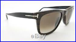 New Tom Ford Leo sunglasses FT0336/S 05K 52mm Woodgrain Brown Gradient AUTHENTIC
