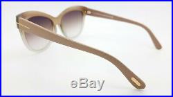 New Tom Ford Lily sunglasses FT0430 59G 56mm Beige Brown Gradient Mirror GENUINE