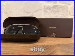 New Tom Ford Men Aviator Sunglasses FT0334 Dimitry Black Green 59mm