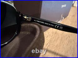 New Tom Ford Men Aviator Sunglasses FT0334 Dimitry Black Green 59mm