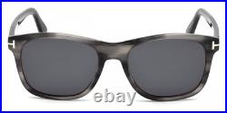 New Tom Ford Men Geometric Sunglasses FT0595 Eric-02 20A Grey /Smoke Lens 55mm