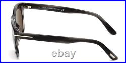 New Tom Ford Men Geometric Sunglasses FT0595 Eric-02 20A Grey /Smoke Lens 55mm