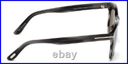 New Tom Ford Men Geometric Sunglasses FT0595 Eric-02 20A Grey /Smoke Lens 55mm