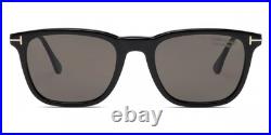 New Tom Ford Men Geometric Sunglasses FT0625 Arnaud-02 01D Shiny Black 53mm