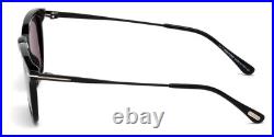 New Tom Ford Men Geometric Sunglasses FT0625 Arnaud-02 01D Shiny Black 53mm