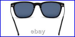 New Tom Ford Men Geometric Sunglasses FT0625 Arnaud-02 01D Shiny Black 53mm