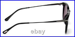 New Tom Ford Men Geometric Sunglasses FT0625 Arnaud-02 01D Shiny Black 53mm