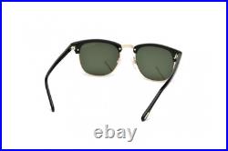 New Tom Ford Men Square Sunglasses FT0248 Henry 05N Black/Gold /Green Lens 53mm